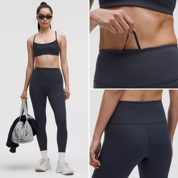 Lululemon Wunder Train High-Rise Tight 25" in True Navy Size 12 - Picture 2 of 7